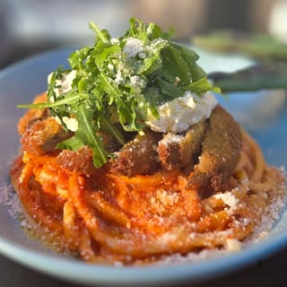 Fried Eggplant Spaghetti
